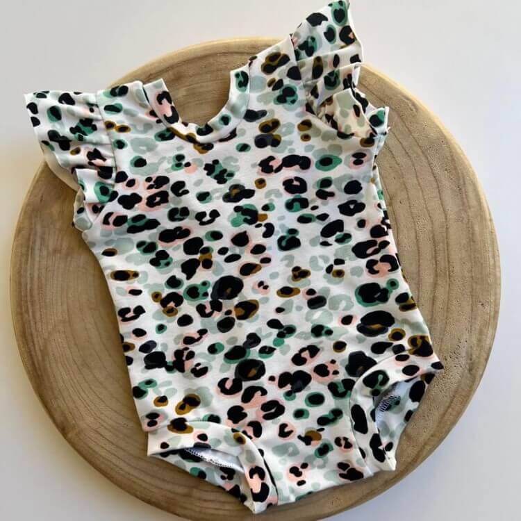 Κορμάκι για μωρά Multicolor leopard body