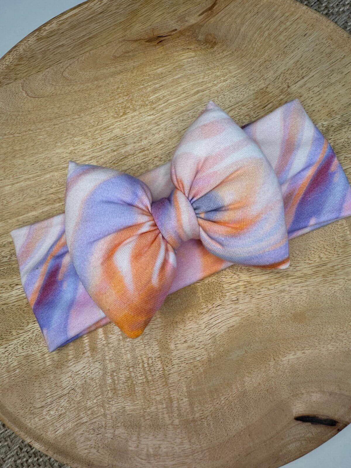 Κορδέλα marble puffy bow