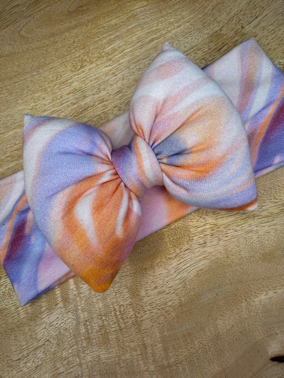 Κορδέλα marble puffy bow