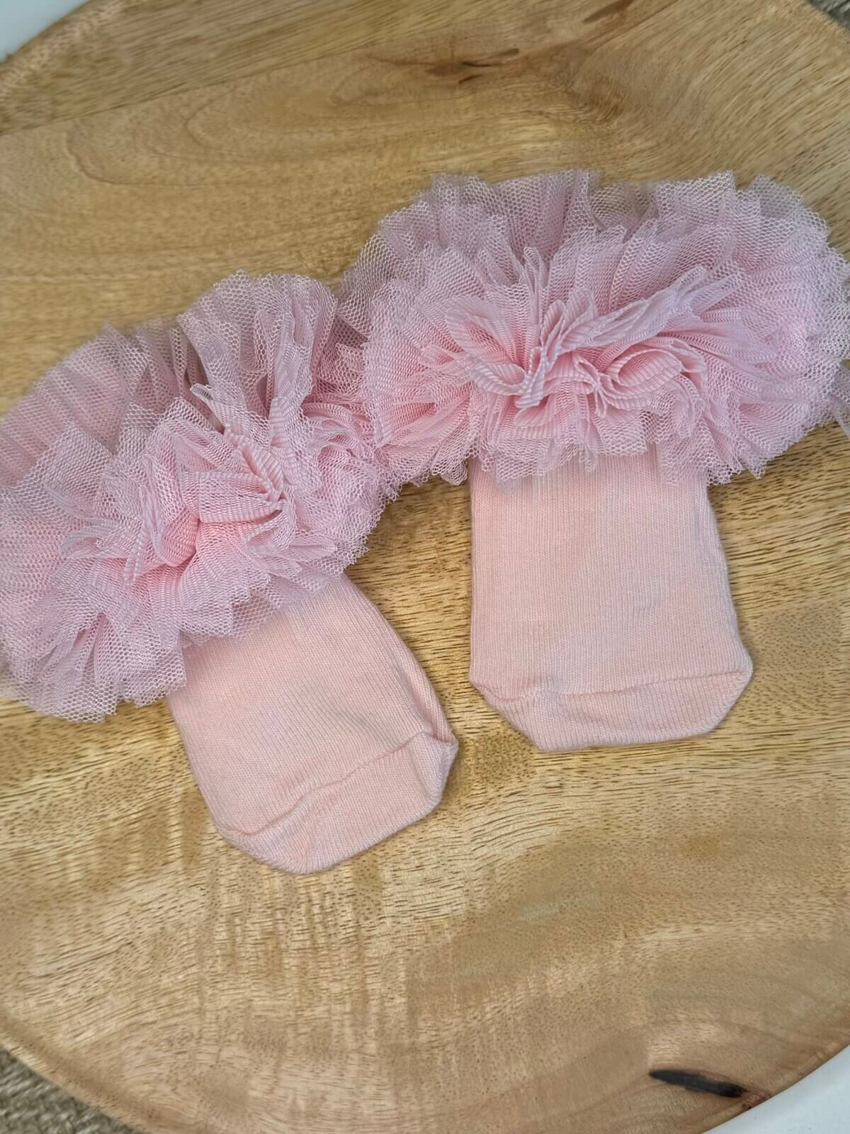 Pink tutu socks