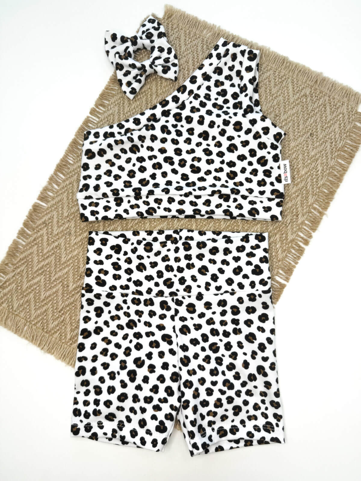 Βρεφικό σετ white leopard