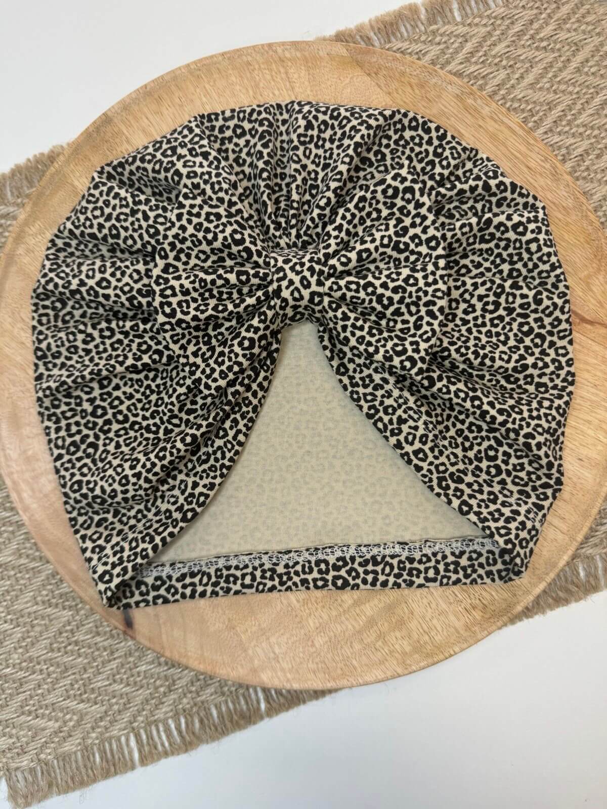 Τουρμπάνι beige leopard