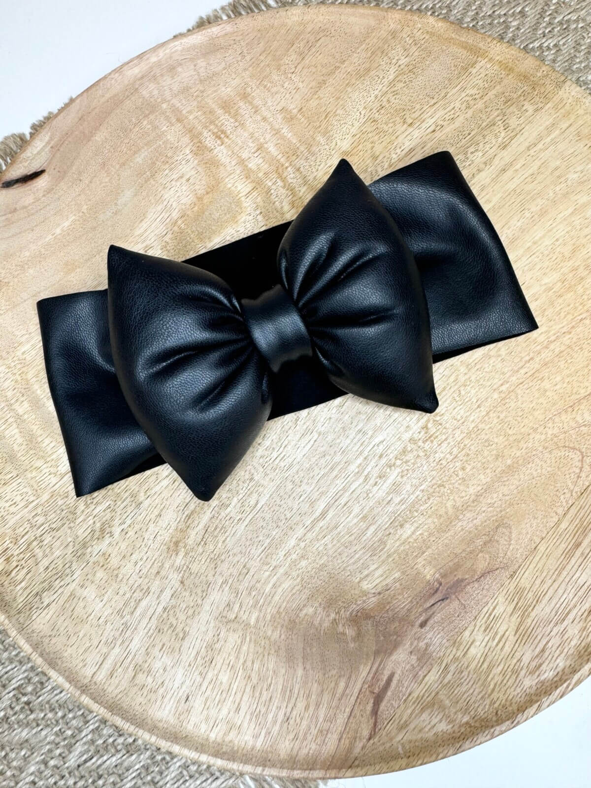 Κορδέλα puffy bow faux leather