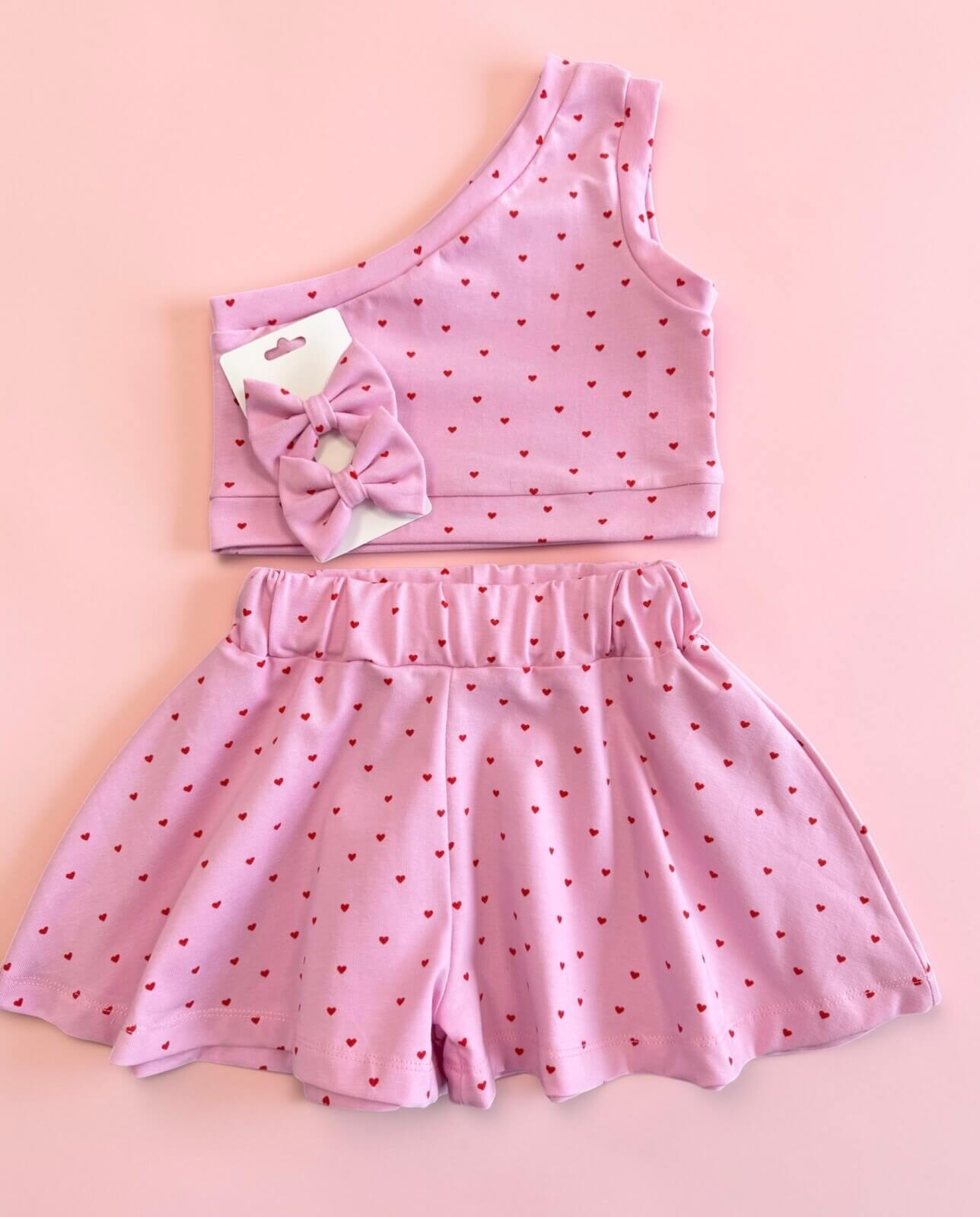 Χειροποίητο σετ pink hearts