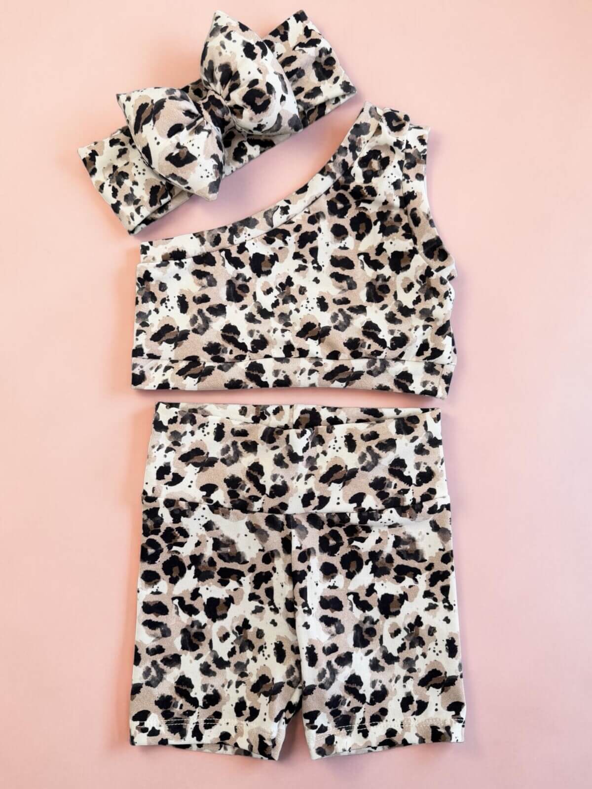 Χειροποίητο ποδηλατικό σετ beige leopard