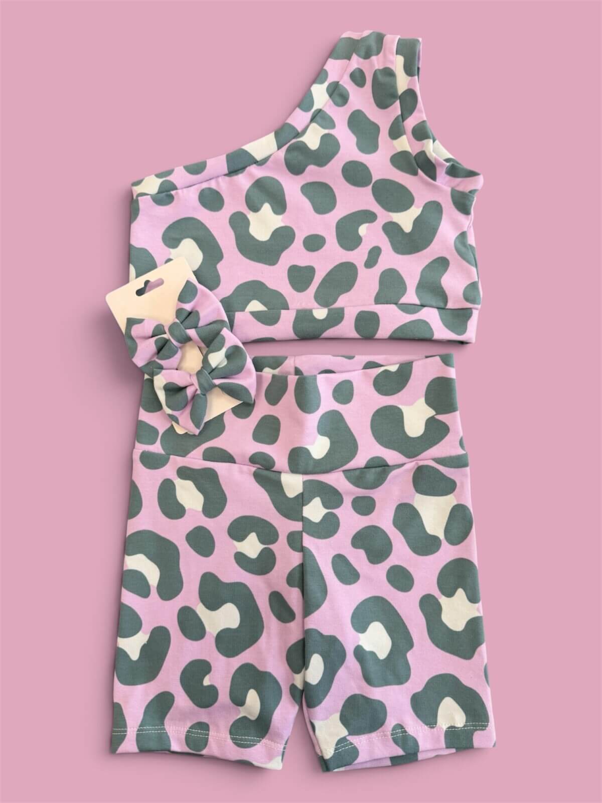 Ποδηλατικό σετ lilac leopard
