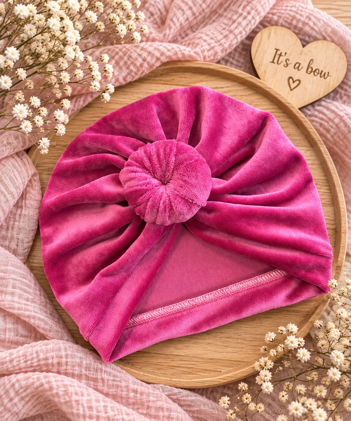 Βελούδινο τουρμπάνι magenta