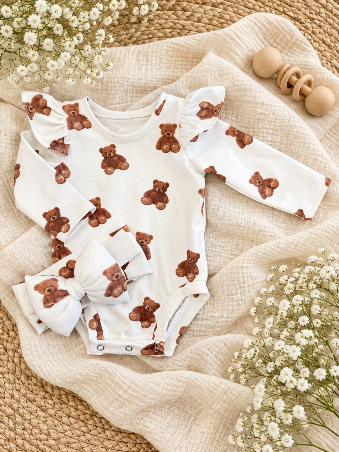 Χειροποίητο κορμάκι teddy bears 🧸